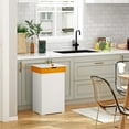 HOMEFORT 13 Gallon Trash Can, Kitchen Garbage Can, Country Style Wooden ...