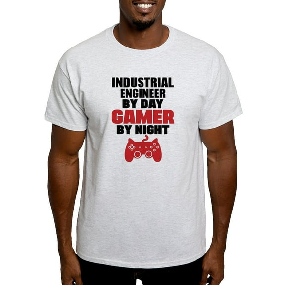 CafePress - INDUSTRIAL ENGINEER BY DAY GAMER BY NIGHT T Shirt - Men's Classic Graphic T-Shirt