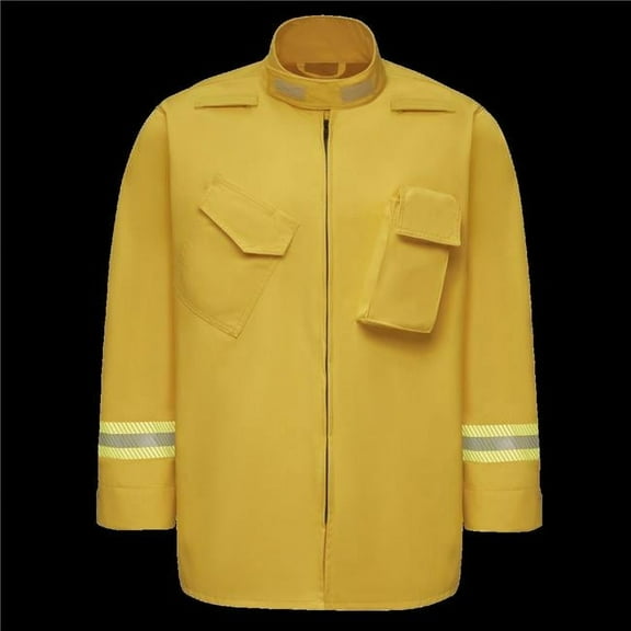 Workrite FR FW82YL-XL-0R Mens Relaxed Fit Wildland Jacket, Yellow - Extra Large - Regular