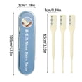 thumbnail image 3 of Dual Head Ear and Nose Hair Trimmer, Stainless Steel Safety Scissors with Comb Guard, Portable Grooming Tool, 3 of 7