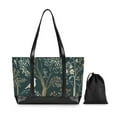 thumbnail image 7 of FORMRS Canvas Laptop Tote Bag for Women with 15.6" Computer Compartments Shoulder Handbag, Floral Forest Scene, 7 of 7