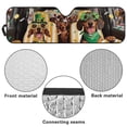thumbnail image 6 of Yuyamidu Funny Dachshund Windshield Sun Shade for Jeep Wrangler TJ JK JKU 1997-2018, 52.95 x 16.14'' St. Patrick's Day Windshield Sun Visor, 6 of 7