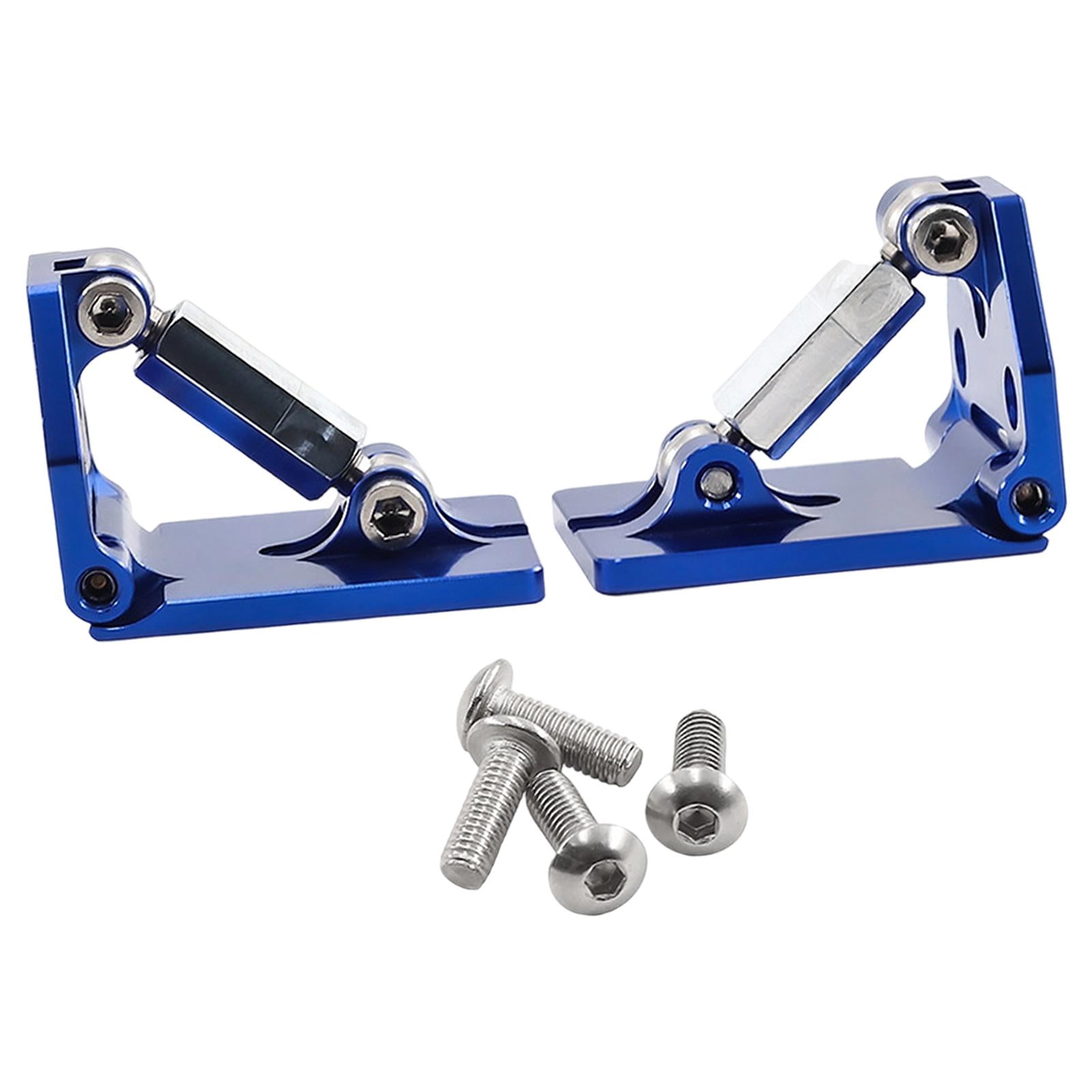2 Pieces Adjustable Trim Tabs Catamaran Hull Balance Aluminum Alloy Blue Upgrade for 1/10 Spartan DCB M41 Boats