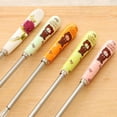 thumbnail image 3 of Cute Cartoon Ceramic Handle Stainless Steel Manual Whisk Small Cake Biscuit Baking Mixer Whisk, 3 of 4