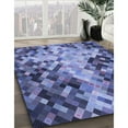 thumbnail image 3 of Ahgly Company Machine Washable Indoor Rectangle Transitional Sky Blue Area Rugs, 5' x 7', 3 of 7