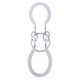 thumbnail image 2 of 1 Pieza Rompecabezas Puzzle Bolqueo Plata Hugo IQ Brain Teasers, 2 of 9
