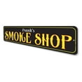 thumbnail image 4 of Smoke Shop Novelty Sign, Metal Wall Decor - 4x18 inches, 4 of 4