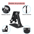 thumbnail image 3 of Soporte De Escritorio Para Celular Plegable Y Ajustable Negro, 3 of 4