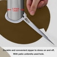thumbnail image 6 of Coolnut 60" Cow Round Tablecloth, Waterproof Spillproof Polyester Fabric Table Cover with Zipper Umbrella Hole for Outdoor Patio Garden Dining Party, 6 of 7
