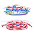 thumbnail image 1 of Pulsera tobillera para mujer, tobillera impermeable, pulsera de cuerda para niñas, pulsera de amistad ajustable, 1 of 5