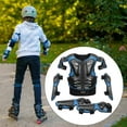 thumbnail image 6 of Ysyqkn Kids Motorcycle Guard Suit with Elbow Knee Pads Children Full Protection Chest Blue, 6 of 6