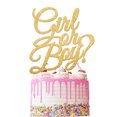 thumbnail image 2 of EDSG "Girl or Boy" Cake Topper, Gender Reveal Glitter Cake Topper, 10 Colors,Baby Shower, Welcome Newborn Party Decoration (Gold), 2 of 2
