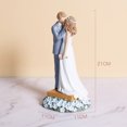 thumbnail image 5 of Estatua de pareja, adornos para tartas de boda, figuras de novia y novio, figuras de ángel, figuras de boda, regalos de aniversario de compromiso para parejas (pareja en la parte inferior del pastel) ER, 5 of 5