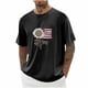 thumbnail image 1 of Tops para hombre, blusas y camisas de cuello redondo y manga corta para hombre, blusas casuales de moda con cuello redondo y manga corta para hombre, blusas de poliéster para hombre, 1 of 4