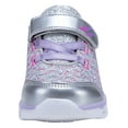 thumbnail image 2 of NEWMALL Girls Luminous Sneakers Light Up Shoes LED Shoes (9 Toddler size,Silver), 2 of 7