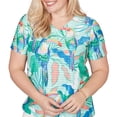 thumbnail image 4 of Alfred Dunner Womens Petite Toucan Textured Short Sleeve Tee, 4 of 4