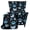 Paw Heart-shaped Print Blue Black, variant on SEANATIVE Anti-slip Wingback Chair Slipcover 2 Piece Wing Chair Cover Stretch Armchair Cover Washable Stain-Resistant Dust-Proof Furniture Protector with Elastic Bottom, Tropical Floral Leaf Blue