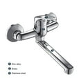 thumbnail image 4 of Kitchen Faucets Chrome Kitchen Faucet Pull Out Sprayer Swivel Spout Single Hole Sink Mixer Tap, 4 of 9