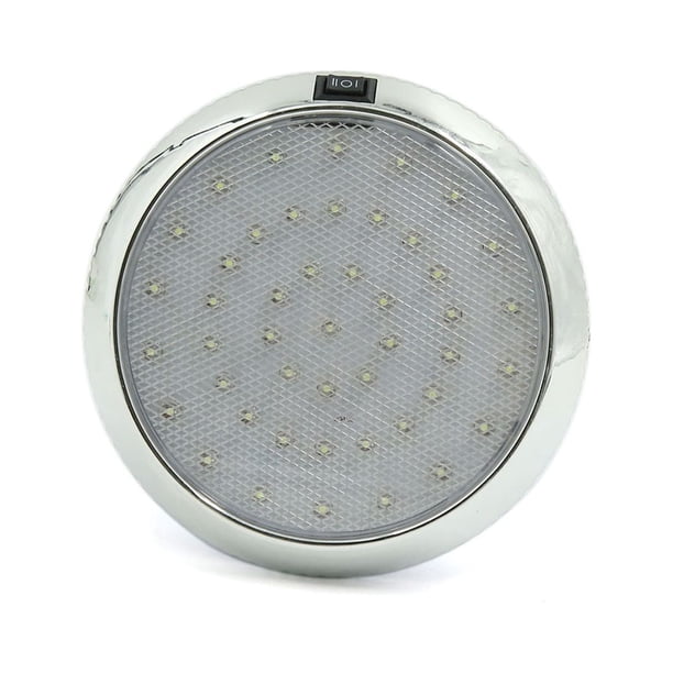 46 LEDs Blanca Luz de Techo Lámpara Redonda para Camión Coche 12VDC