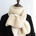 thumbnail image 4 of Bufanda cálida de otoño e invierno, bufanda cálida de cuello de invierno de color puro, 4 of 5