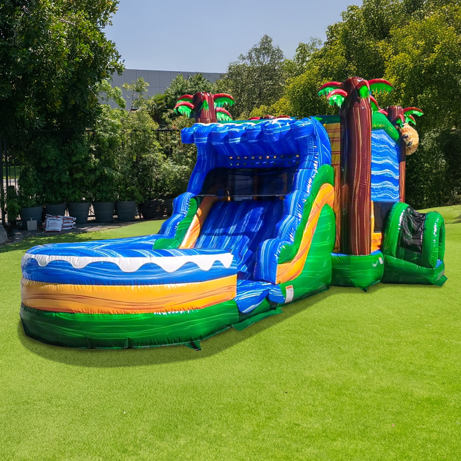 JumpOrange Jaguar Commercial Grade Bounce House Water Slide for Kids and Adults (with Blower)