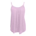 thumbnail image 4 of ZAZYULZ Shapers for Women Women's Solid Color Back Bottom Bottom Yoga Loose Vest Top(Purple,Xxxxxl), 4 of 5