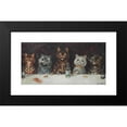 thumbnail image 2 of Louis Wain 14x9 Black Modern Framed Museum Art Print Titled - The Bachelor Party (1896), 2 of 5