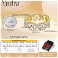 thumbnail image 6 of Yndra Butterfly CZ Eternity Band Ring for Women,5A Cubic Zirconia Full Band Ring,18K Gold Plated Wedding Stackable Ring,Jewelry Gift for Her Sise 7, 6 of 10