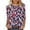 Blue-1, variant on LYEAA Womens 3/4 Sleeve Tops Plus Size 4th of July American Flag T Shirts Patriotic Red White Blue Tees Independence Day Shirts