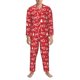 thumbnail image 3 of Fotbe Christmas Hohoho Pijama de Hombre con Estampado de Manga Larga, Conjunto de 2 Piezas, Ropa de Dormir Suave y Cómoda con Bolsillos-Large, 3 of 7