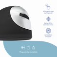 thumbnail image 4 of R-Go Tools Wireless Vertical Ergonomic Mouse Medium Right Hand Black, 4 of 5