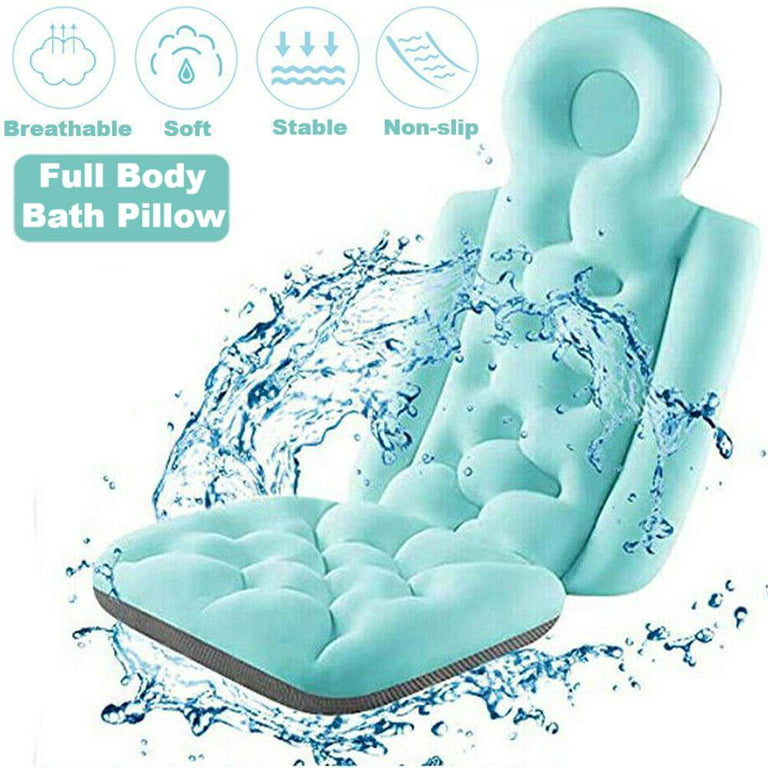 SPA Bath Pillow Non-slip Bathtub Headrest Soft Waterproof Bath