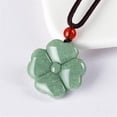 thumbnail image 3 of Emerald Jade Lucky Clover Flower Necklace,Certified Emerald Jade Four Leaf Necklace,Protection Amulet Talisman Lucky Pendant(Green,Genuine Certificate), 3 of 6