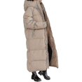 thumbnail image 3 of Abrigo largo acolchado, chaqueta acolchada de manga larga con capucha, 3 of 4