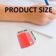 thumbnail image 3 of Index Tabs,Reusable Plastic Removable Index Page Clips,Transparent Red File Index Page Markers,1.5x1.1 Inch Multi-Function Page Tab,Tabs Dividers for Books,Notes,Office Documents Classification, 3 of 4