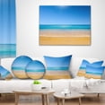 thumbnail image 4 of Designart Dark View of Tropical Beach - Seashore Photo Throw Pillow - 18x18, 4 of 5