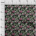 thumbnail image 2 of oneOone Cotton Flex Black Fabric Florals Quilting Supplies Print Sewing Fabric By The Yard 40 Inch Wide, 2 of 4