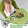thumbnail image 4 of Sunnyray Stainless Steel Plates and Bowls Metal Camping Plates Reusable 13oz Steel Snack Feeding Serving Dinner Dishes Double Walled Insulated Metal Bowls for Kids(1, 4 of 6