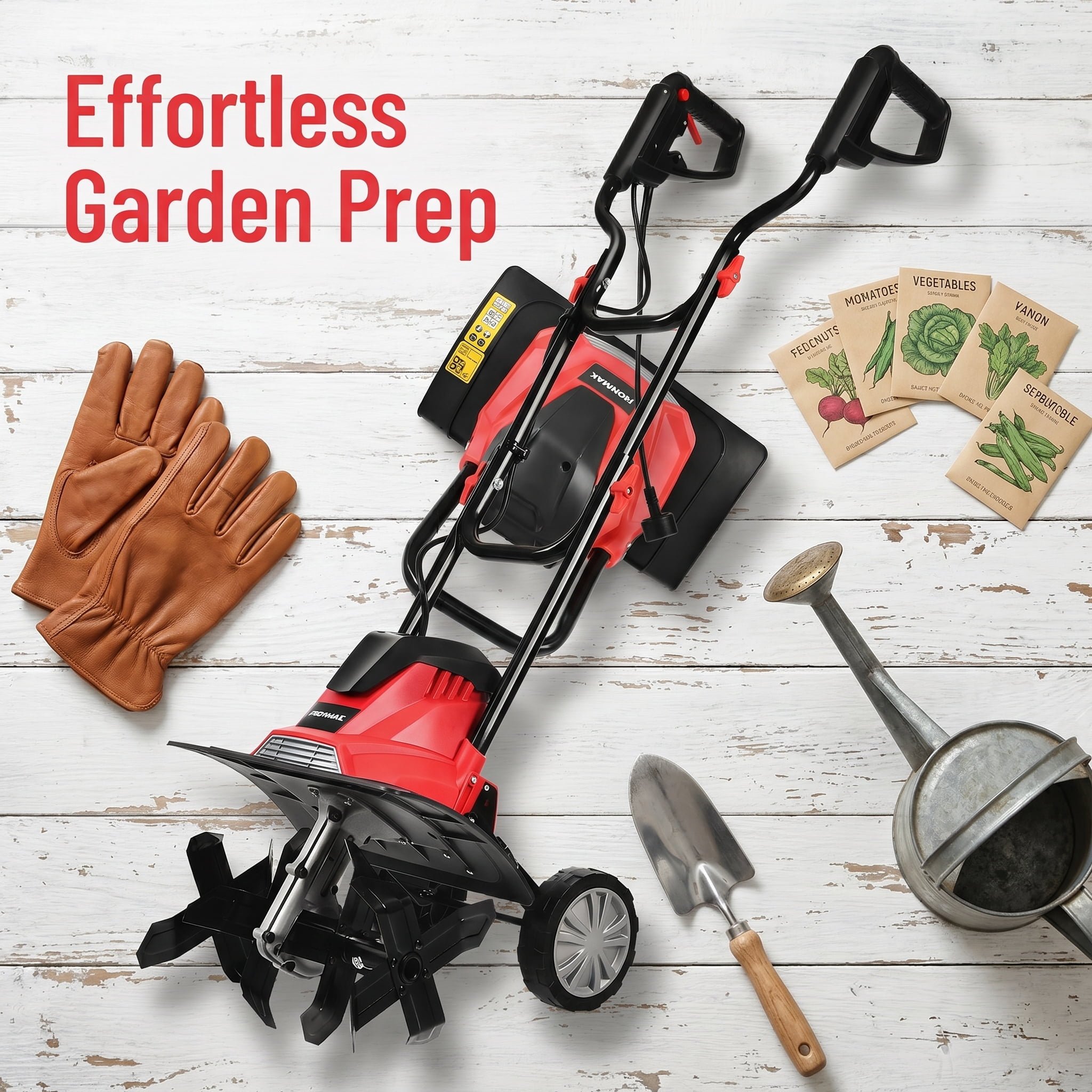 YYAo 14-Inch 10 Amp Corded Electric Tiller and Cultivator 9-Inch Tilling Depth
