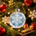 thumbnail image 4 of Qwtwty Glowing Christmas Story Ornament, Light-Up Mini Holiday Scene Christmas Tree Hanging Decoration with Warm LED Light, 4 of 6