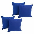 thumbnail image 2 of 18-inch Double-corded Solid Twill Square Throw Pillows with Inserts (Set of 4) 9810-CD-S4-TW-RB, 2 of 2