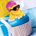thumbnail image 4 of Havagdtm - Juego de 16 mini patos con peluca, collar y gafas de sol para decoración de fiesta de cumpleaños, baby shower, 4 of 5