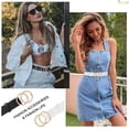 thumbnail image 2 of JASGOOD Women's Leather Belt Fashion Ladies White Belts for Jeans Dress, 2 of 7