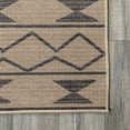 thumbnail image 5 of nuLOOM Elin SpinClean Moroccan Border Easy-Jute Machine Washable Area Rug, 5' x 8', Elin Natural, 5 of 9