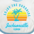 thumbnail image 4 of Inktastic Summer Enjoy the Sunshine Jacksonville Florida in Blue Boys or Girls Baby Bib, 4 of 4