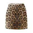 thumbnail image 4 of ZHOGXU Women's Athletic Skirt With Built In Shorts High Waist Leopard Print A Line Comfortable Slim Fit Mini Skirts For Running Tennis Workouts,Brown,Xxl, 4 of 6