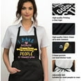 thumbnail image 3 of Cooking Aprons for Women with 2 Pockets,Baking Cute Apron,Kiss The Cook And Bring Me A Wine, Mothers Day, 3 of 6