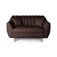 thumbnail image 2 of Sofá Love Seat 2 Plazas De Lino Chocolate Makora  Eliana, 2 of 7