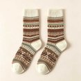 thumbnail image 6 of FAIOROI Socks for Women Vintage Fair Isle Crew Sock Warm Thick Winter Soft Cozy Printed, 6 of 6