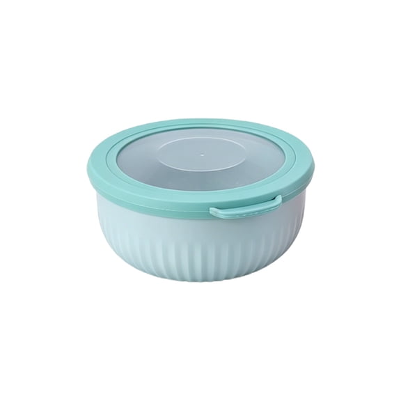 RUIG Plastic Mixing Bowl Set with Lids for Kitchen, Lightweight Storage Bowls, Large Salad Bowls for Baking, Prepping, Cooking and Serving Food, Dishwasher & Microwave Safe
